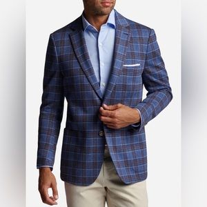 NWT Peter Millar Blazer Mens Crown Watson Soft Jacket Blue Sports Coat  XL LONG